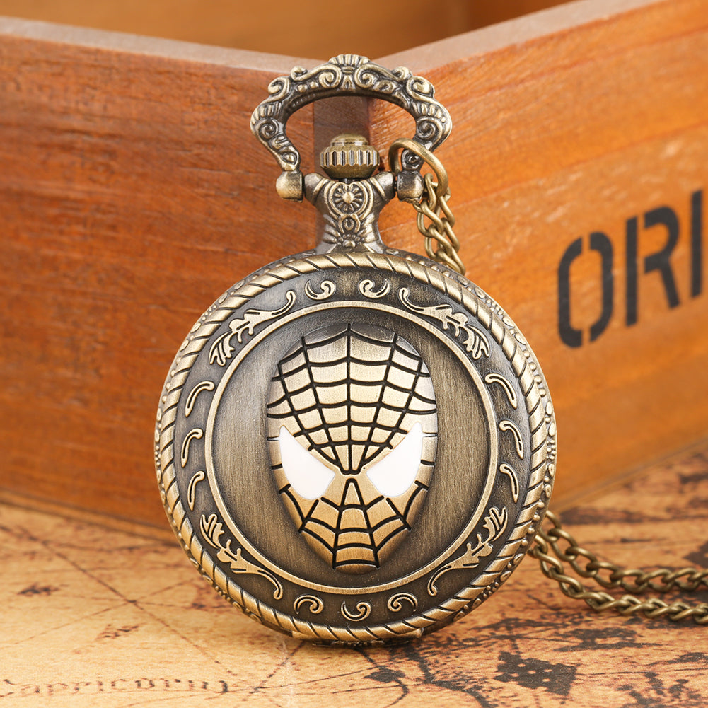 3D Spider Human Necklace Chain Clock