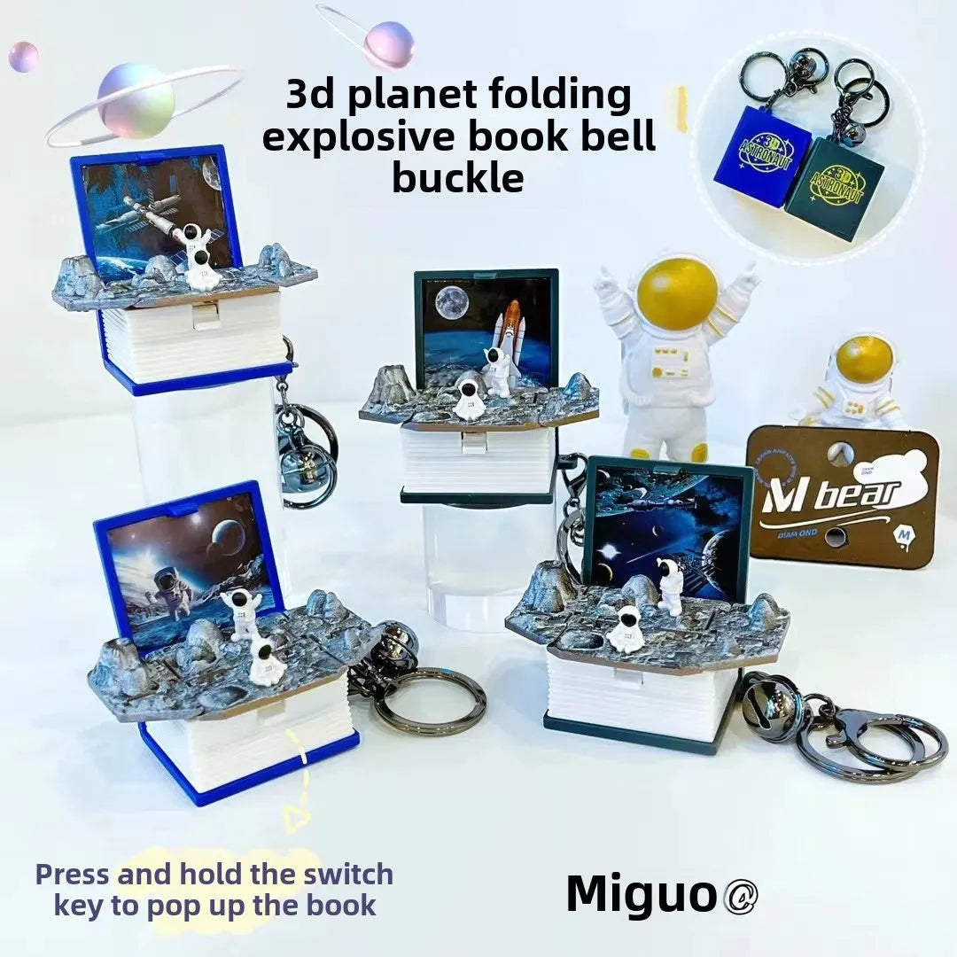 3D Foldable Educational Space Man Keychain